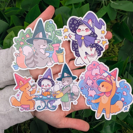 Cat Witch Stickers!