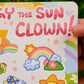 Sun and Moon Clown Sticker Sheet