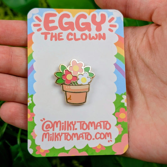 Flower Pot Mini Enamel Pin