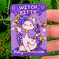 Cute Cat Witch Enamel Pins!