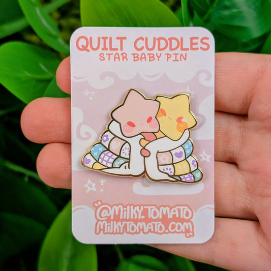 Quilt Cuddles Star Babies Enamel Pin!