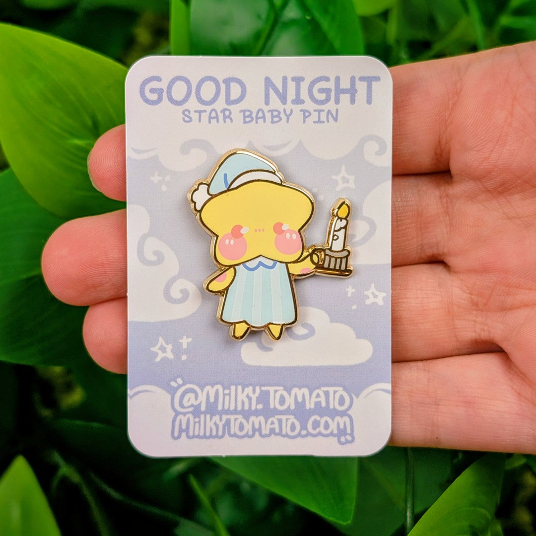 Good Night Cuddles Star Baby Enamel Pin!