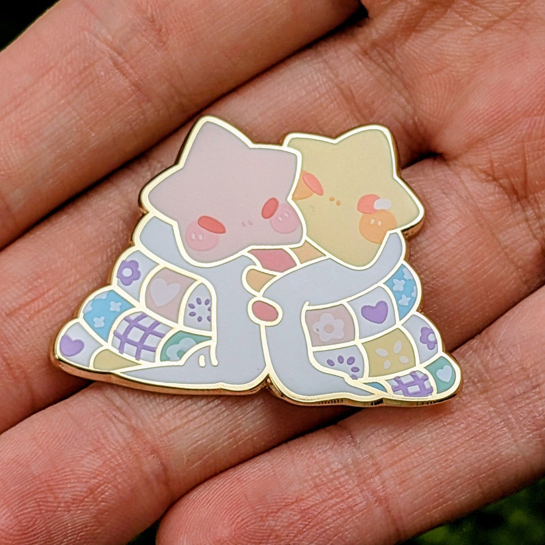 Quilt Cuddles Star Babies Enamel Pin!