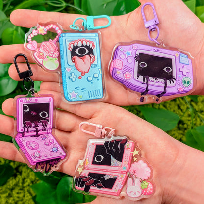 Creepy Game Console Keychains!