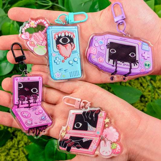Creepy Game Console Keychains!