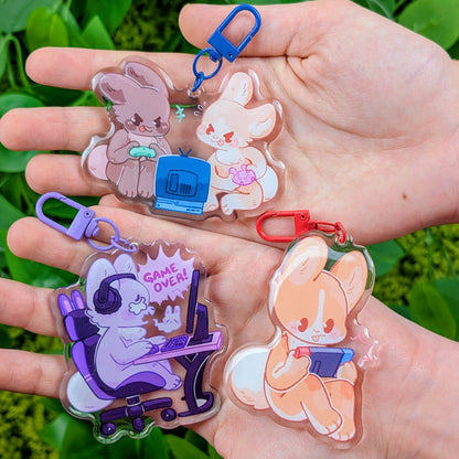 Gamer Bunny Keychains!