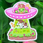 Cute Cowboy Alien Stickers!