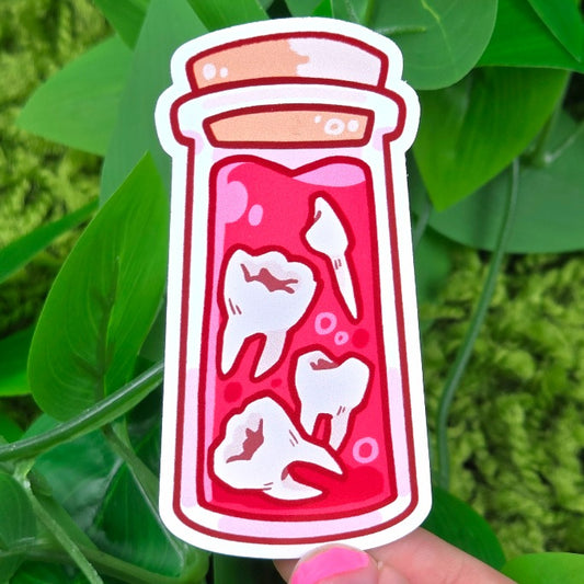 Teeth Bottle Sticker!