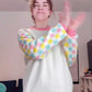 Black Silly Clown Sweater