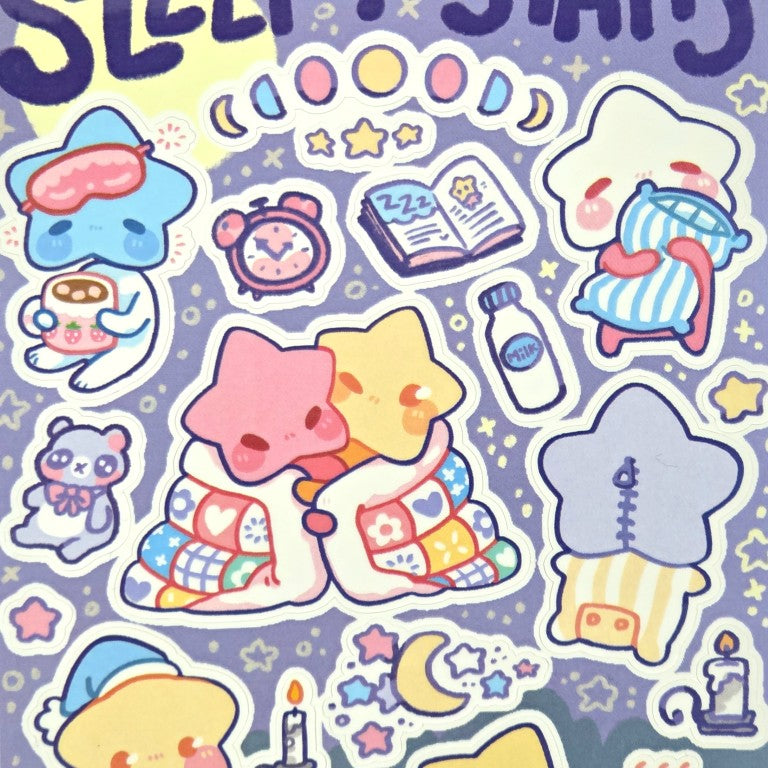 Sleepy Star Baby Sticker Sheet!