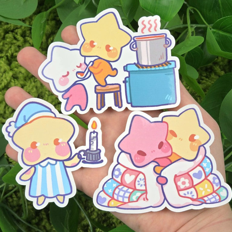 Sleepy Star Baby Stickers!