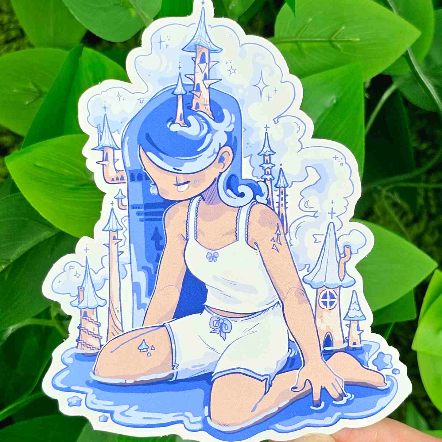 Sand Castle Girl Stickers!