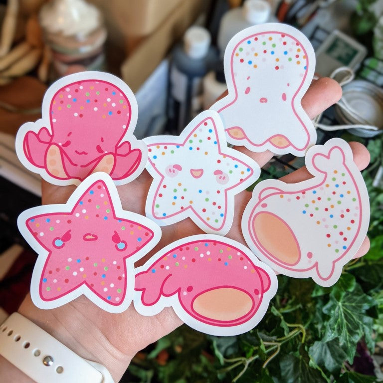 Sea Animal Cookies Stickers!