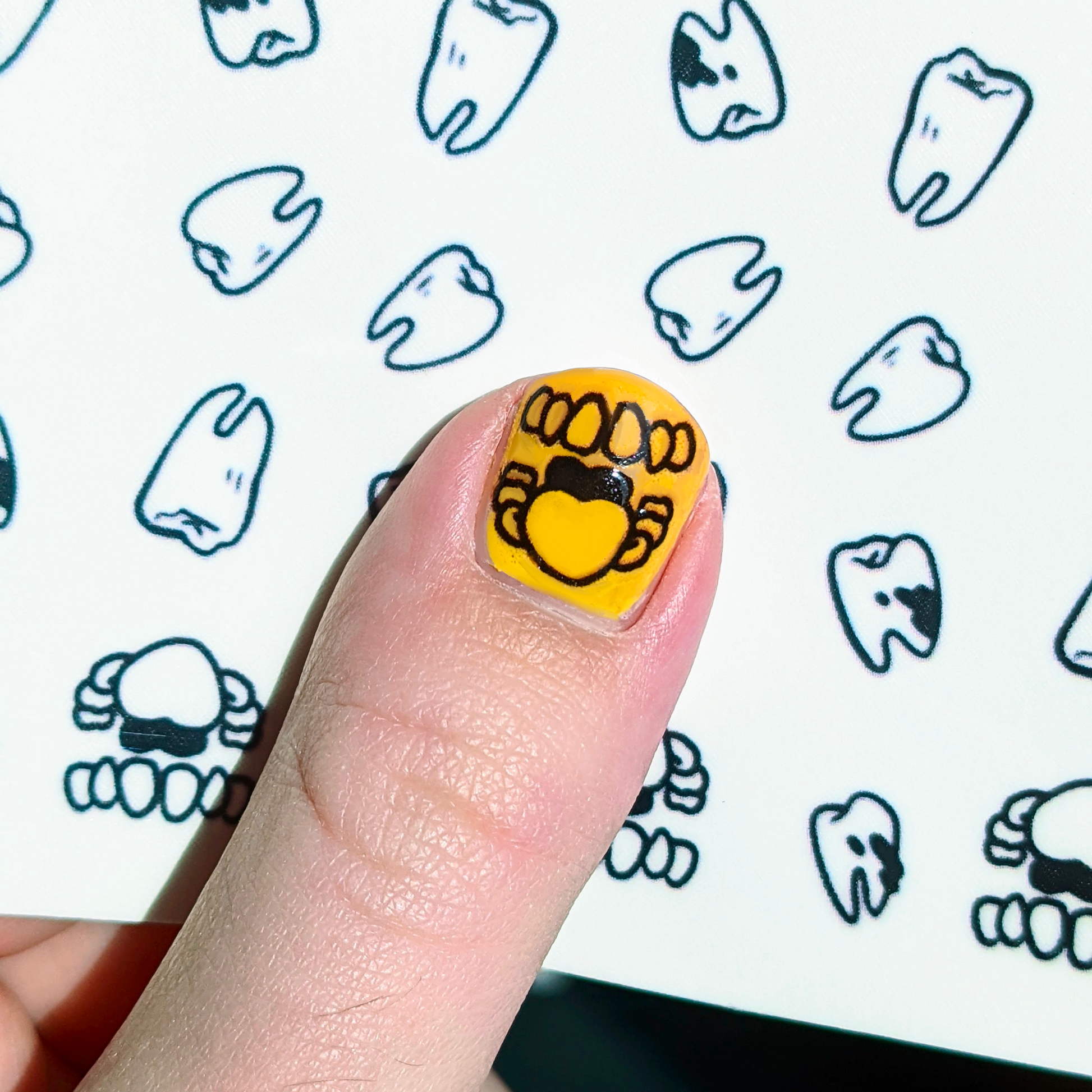 Teeth Nail Tattoos! - MilkyTomato