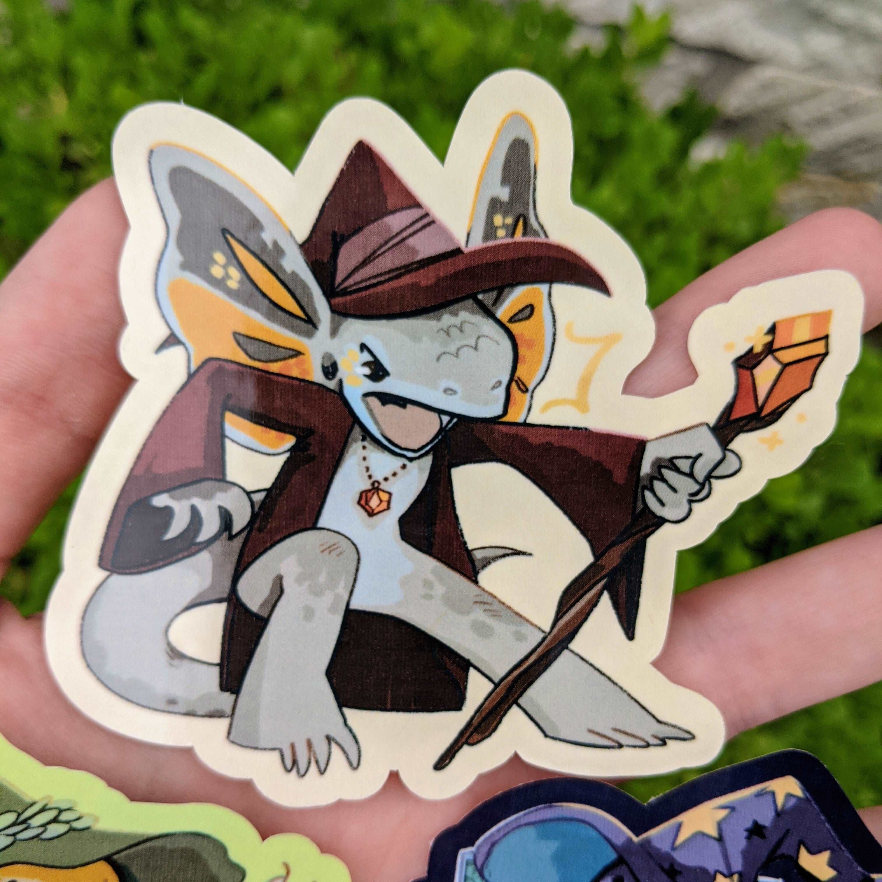 Lizard Wizard Stickers! – Milky Tomato