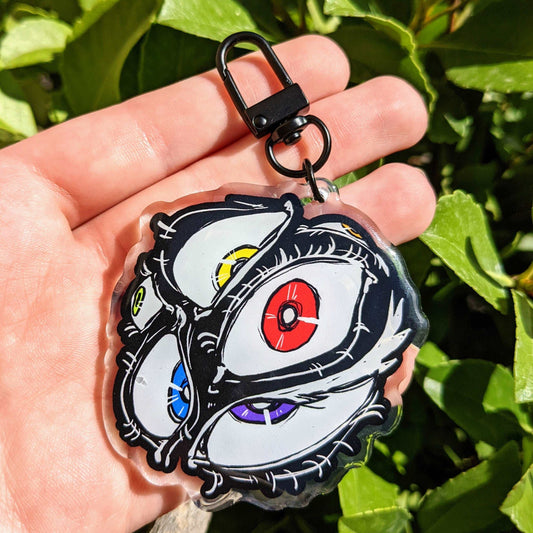 Rainbow Eyes Keychain
