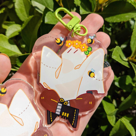 Bee Ghost Keychain