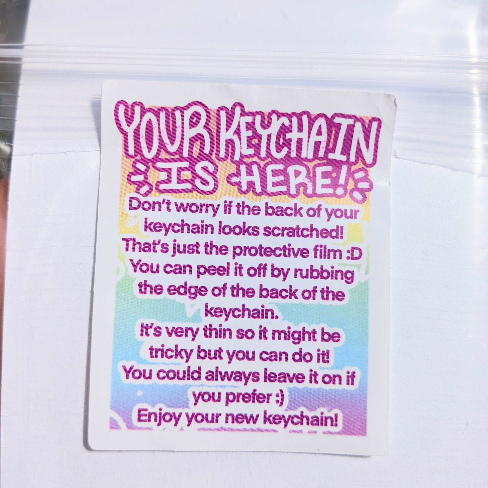 Pride Parade Ghost Keychain
