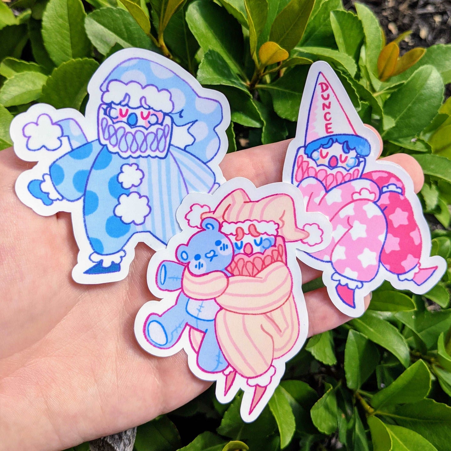 Sad Clown Sticker Set