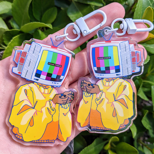 TV Head Keychain - MilkyTomato