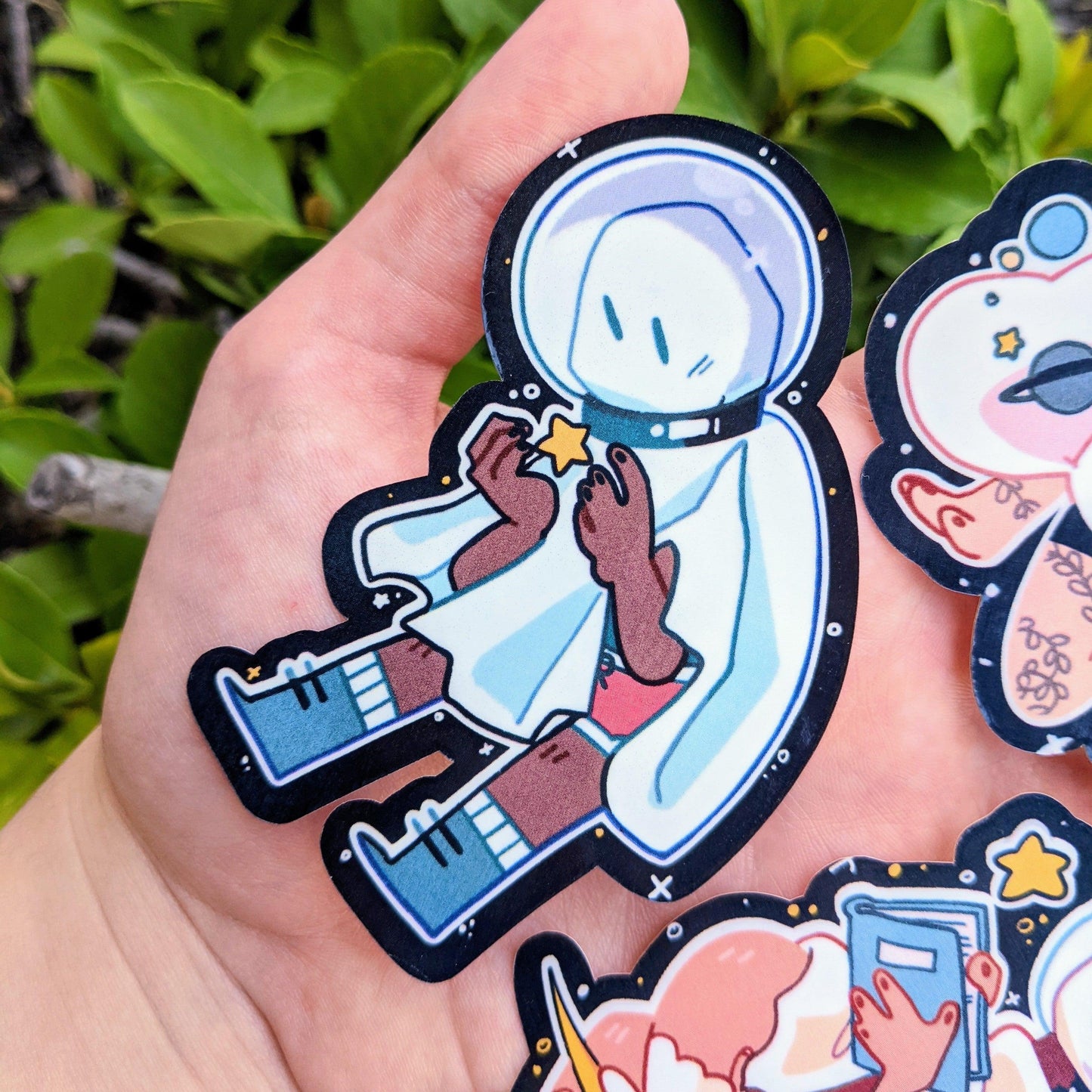 Cute Space Ghost Sticker Set! : V5 - MilkyTomato