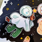 Mini Space Ghost Print 4x5 Glossy Print - MilkyTomato