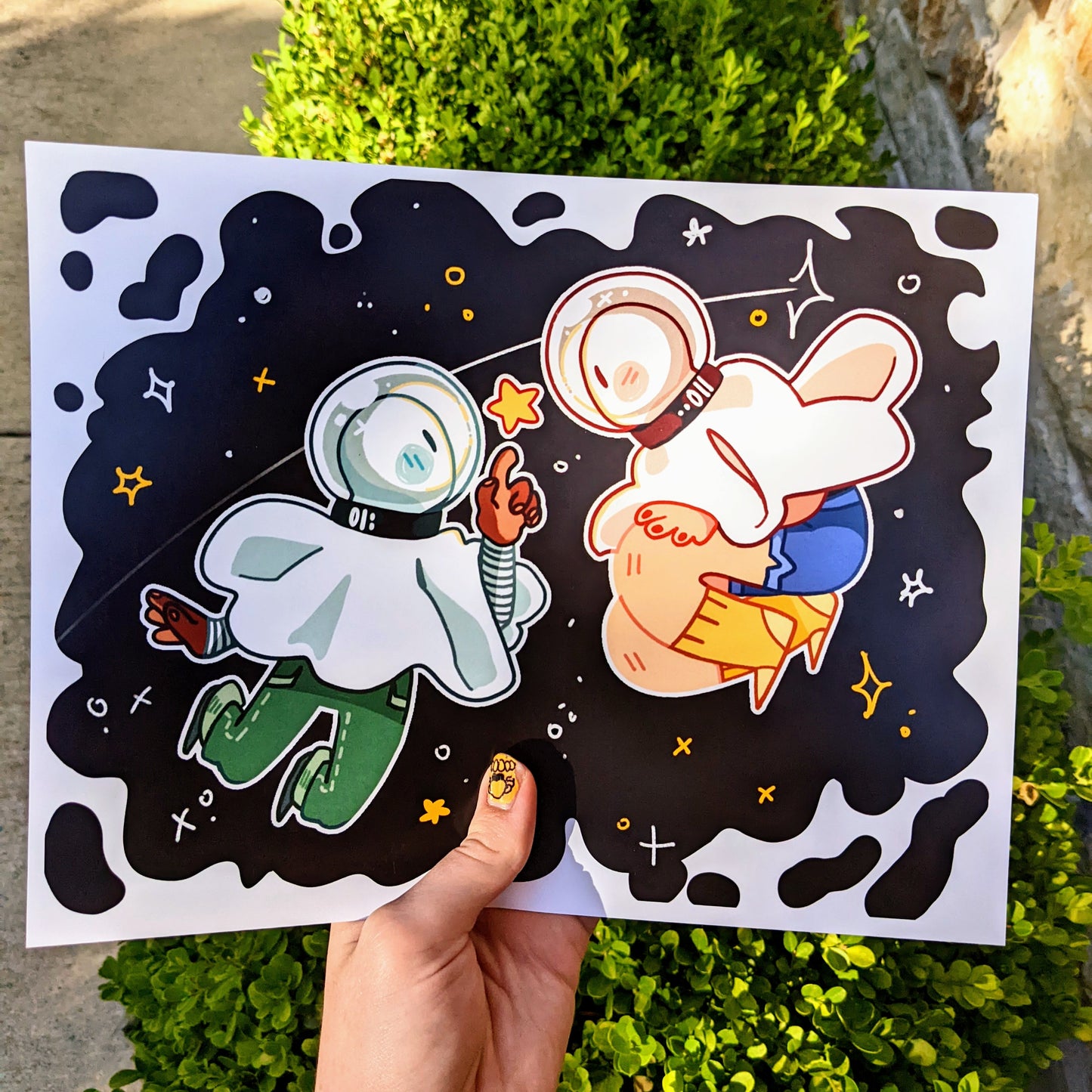 Space Ghosts Print 8.5x11 Glossy Print - MilkyTomato