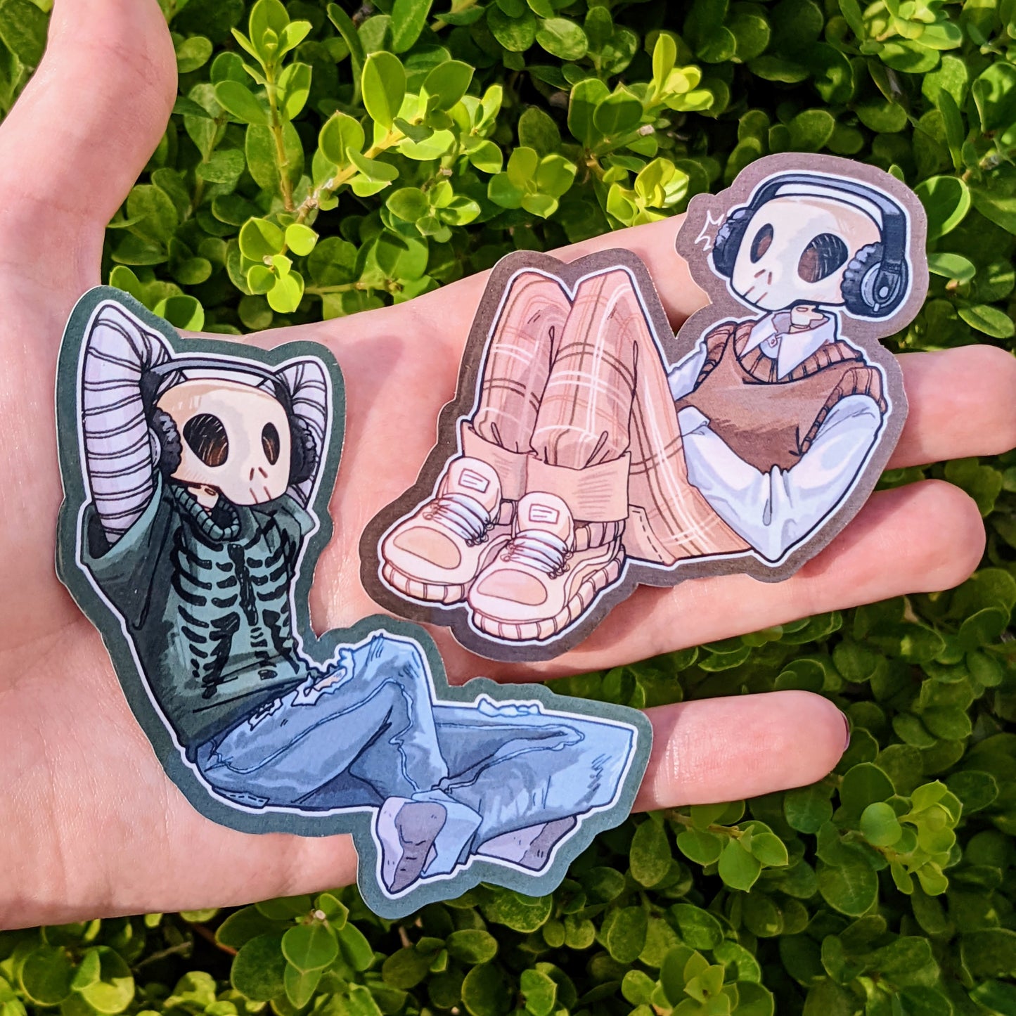 Aesthetic Skeleton Stickers - MilkyTomato