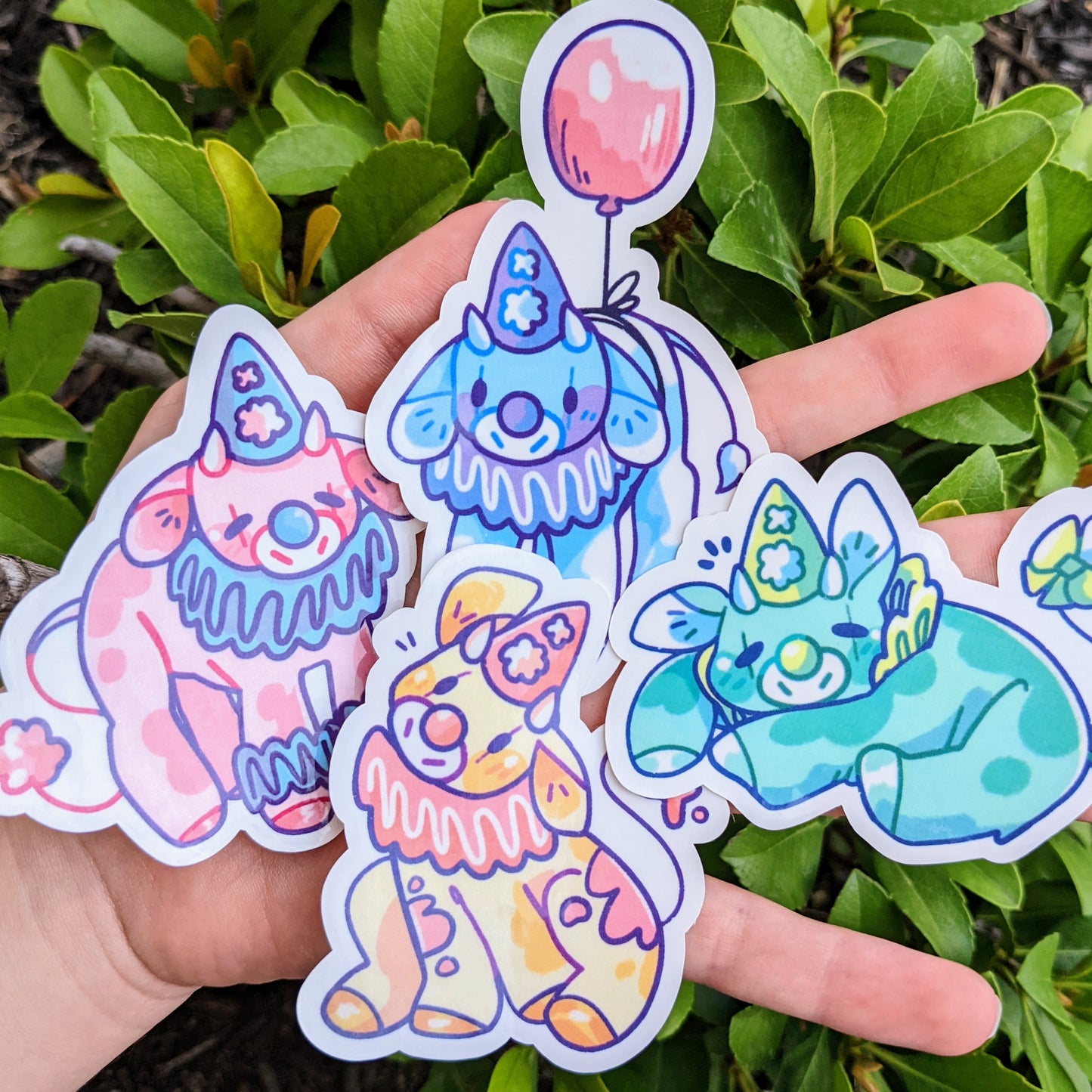 Cow Clown Sticker Set! - MilkyTomato