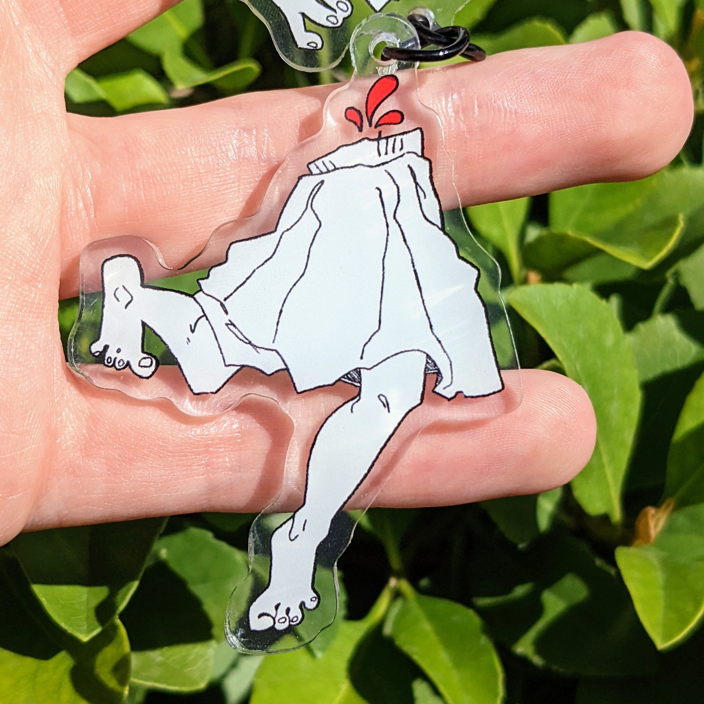 Split Girl Linked Keychain