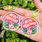Mushroom Pronoun Keychains