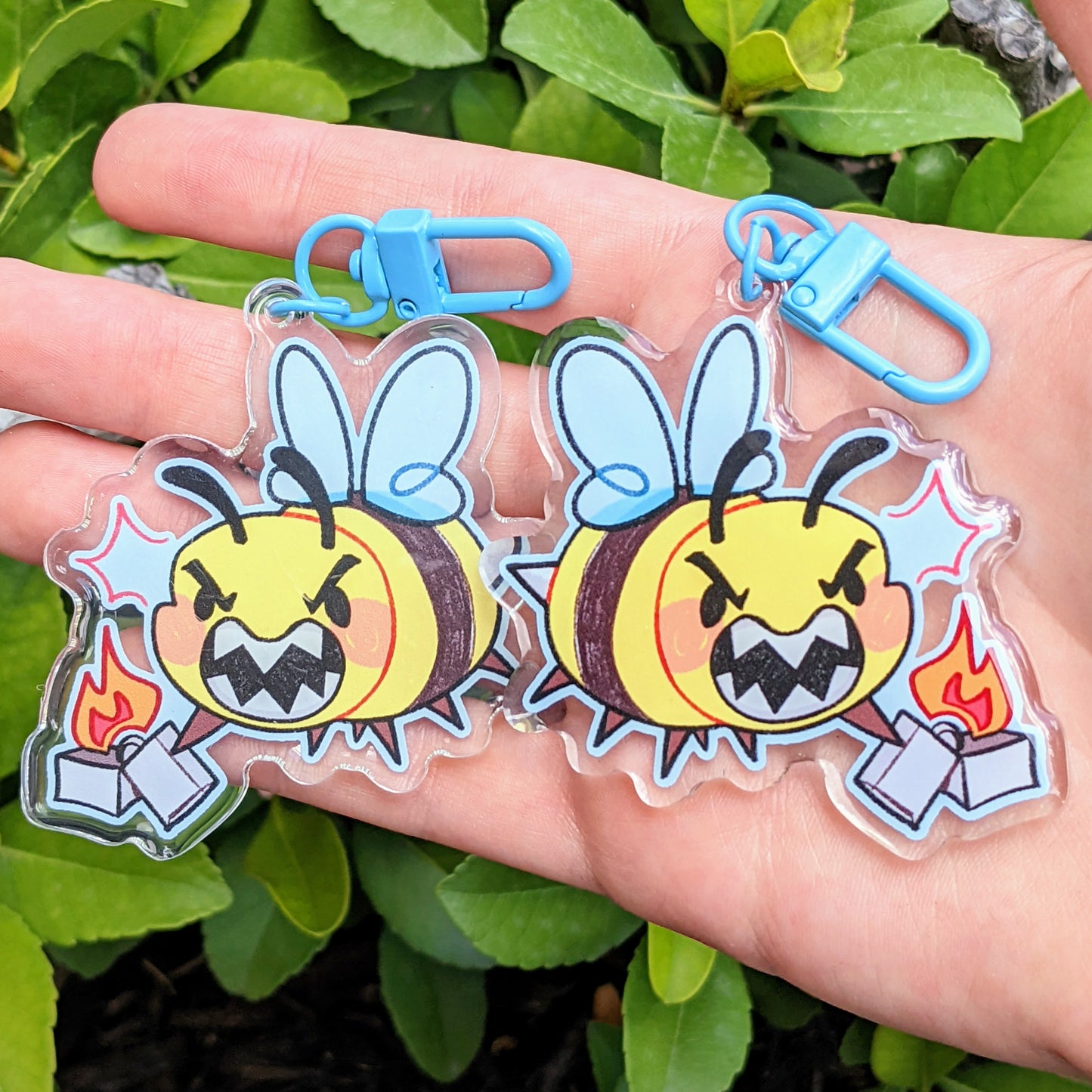 Chaotic Bee Keychains