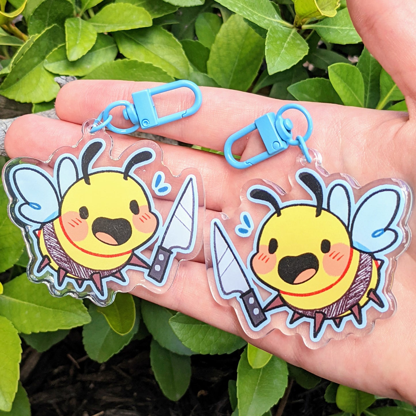 Chaotic Bee Keychains