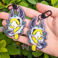 Snakes in Skulls Keychains