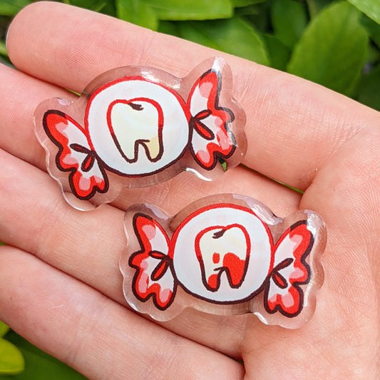 Teeth Candy Acrylic Pins