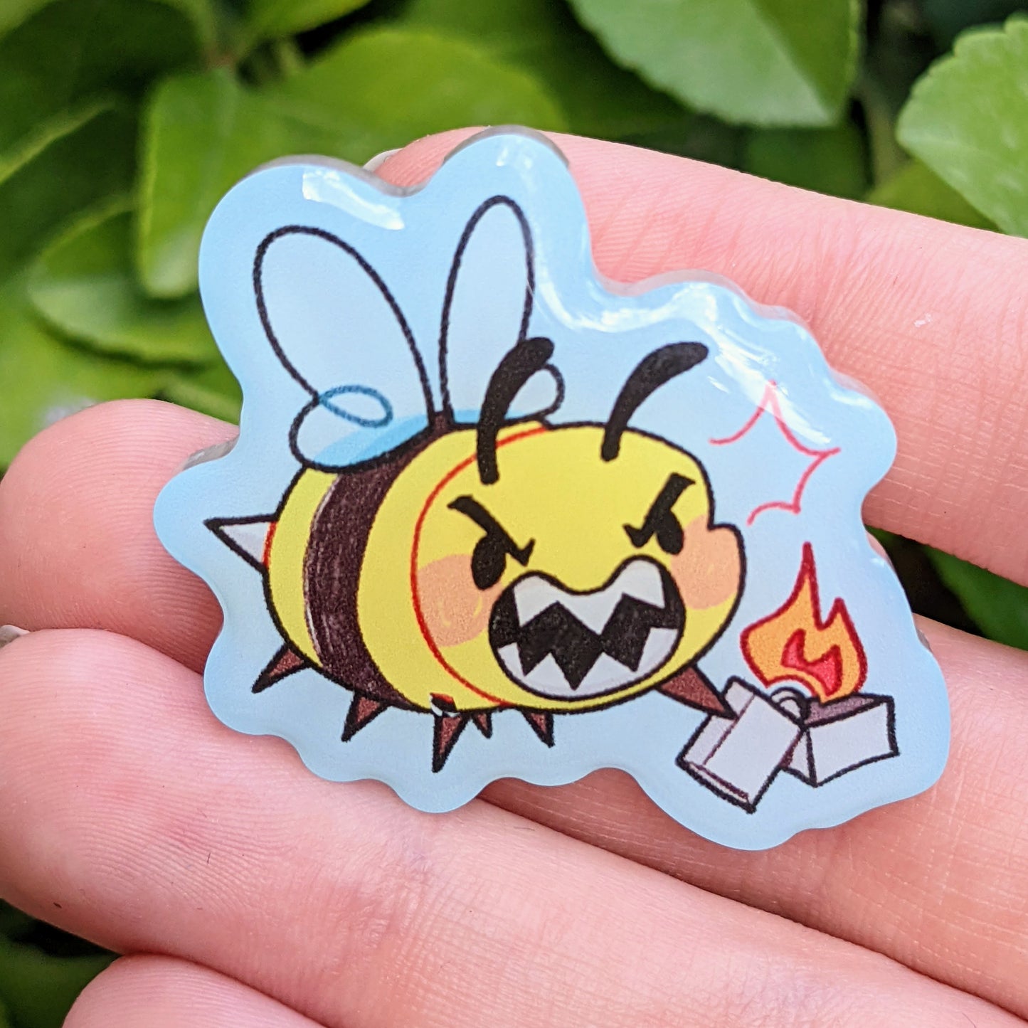 Chaotic Bees Acrylic Pins