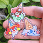 Ice Cream Clown Acrylic Pins