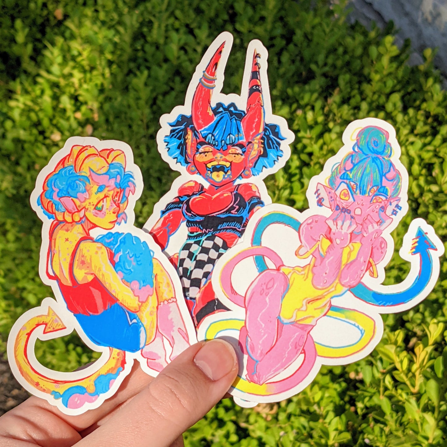 BIG Demon Girl Stickers!