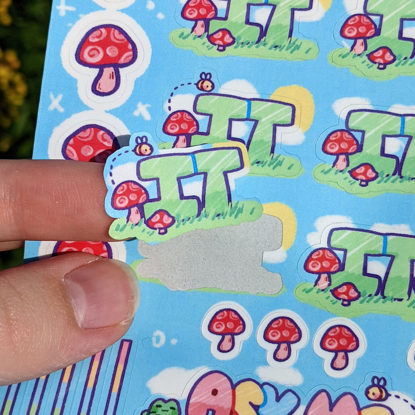 Pronoun Cottagecore Sticker Sheet