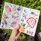 Planet Ghost Large Reusable Sticker Book