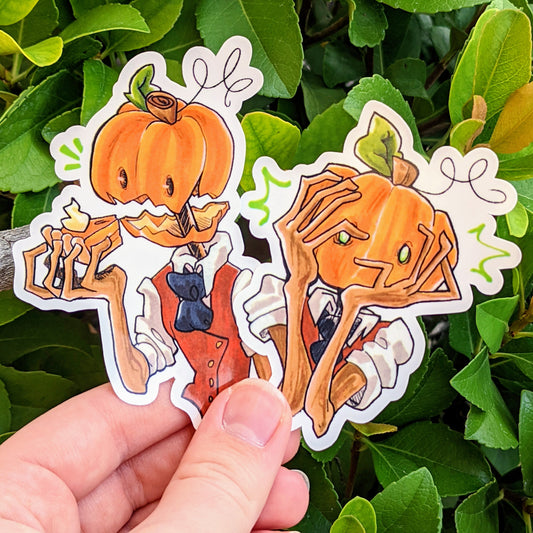 Pumpkin Head Stickers