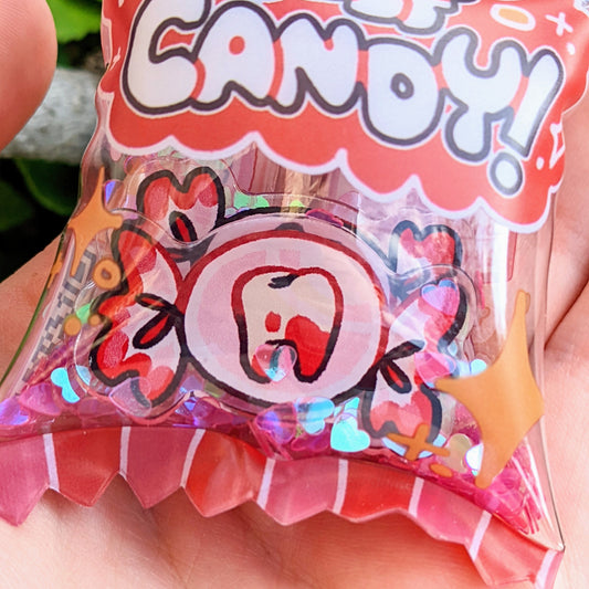 Puffy Teef Candy Keychain