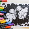 Space Ghost Coloring Page PDF