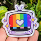 Rainbow TV Magnet