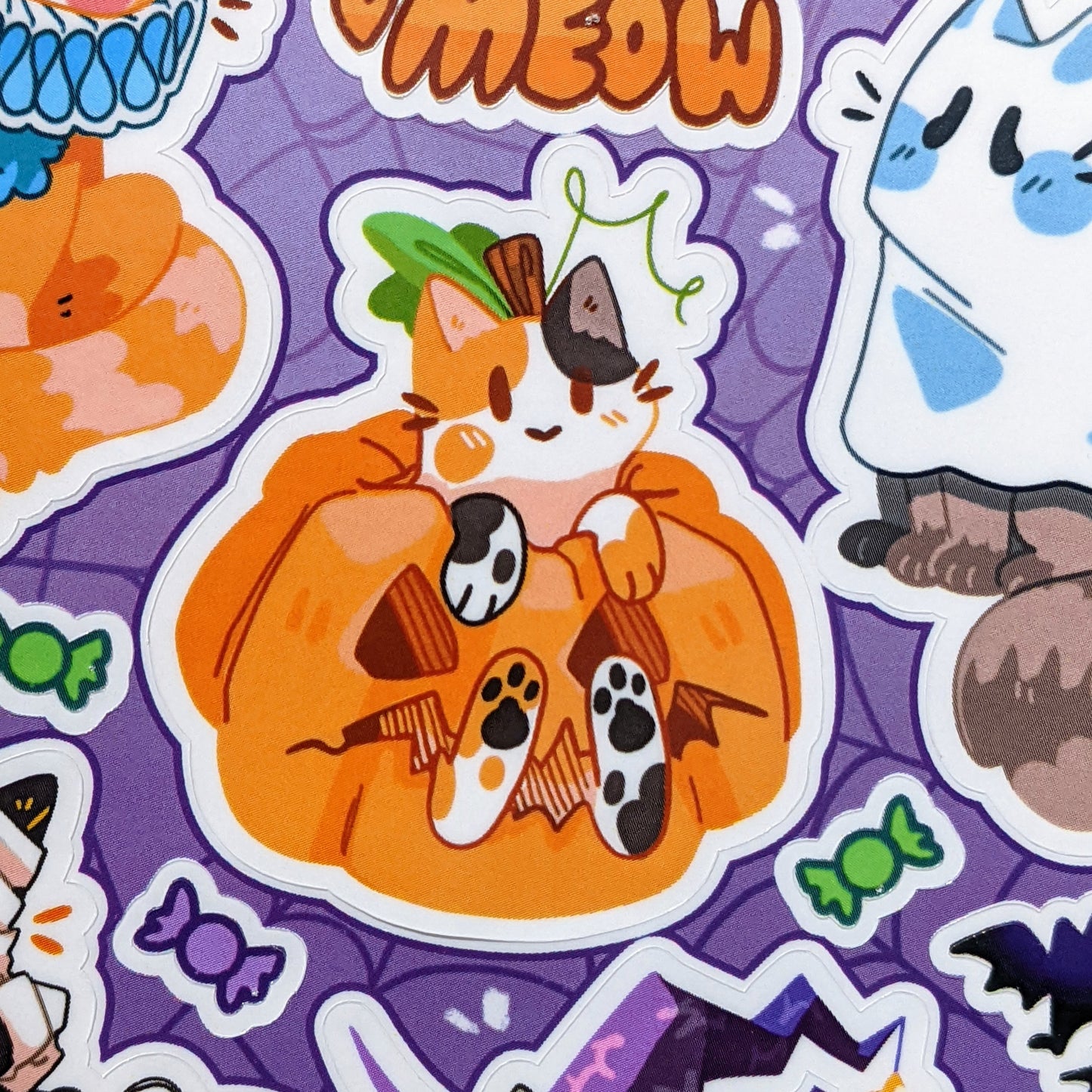 Halloween Kittens Sticker Sheet!