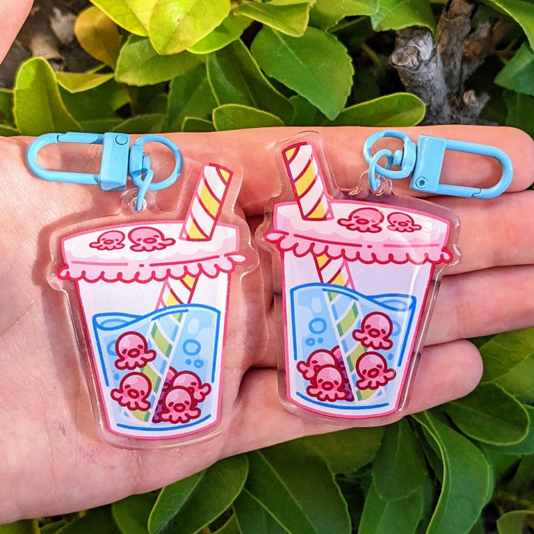Cute Boba Cup Keychains