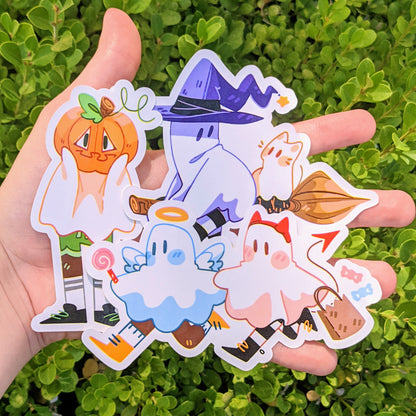 Cute Halloween Ghost Stickers! V7
