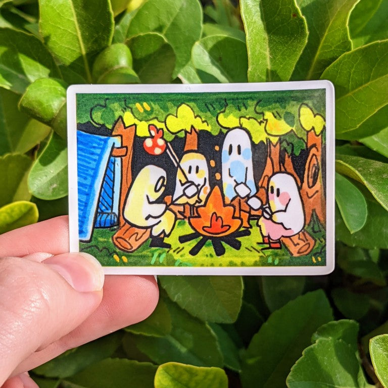 Tiny Ghost Art Sticker Set!