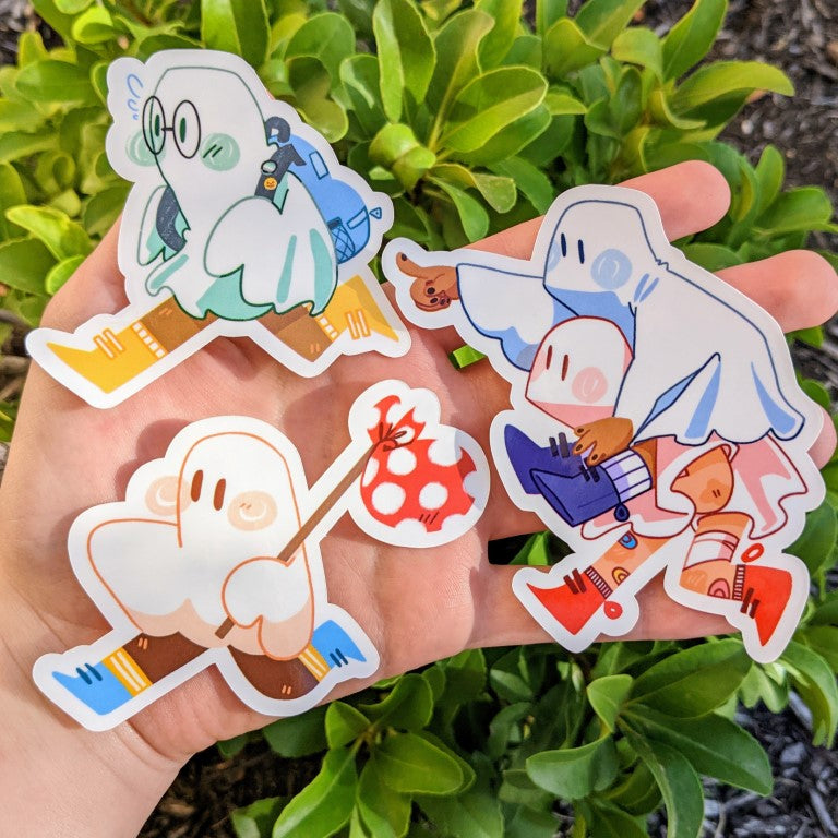 Runaway Ghost Stickers!  Website Exclusive