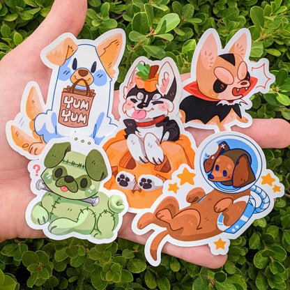 Halloween Puppies Stickers!